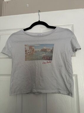 Princess Polly White Graphic Crewneck Tee